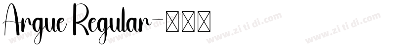 Argue Regular字体转换